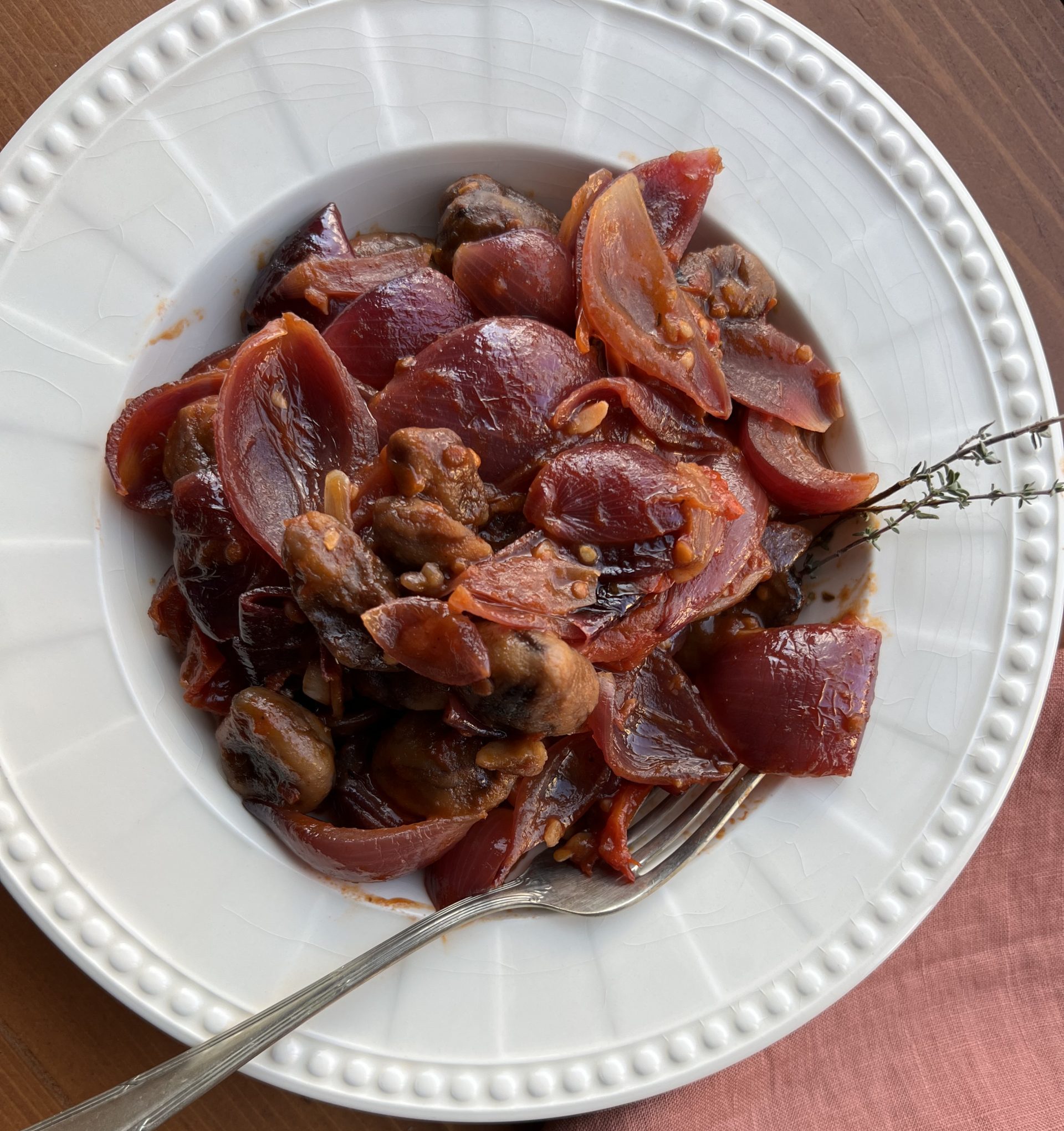 Jammy Braised Chestnuts With Fresh Tomatoes & Herbs