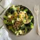 Warm Broccoli Salad with Greek Yogurt and Toasted Almonds