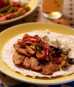 Grek-Mex Chicken Fajitas