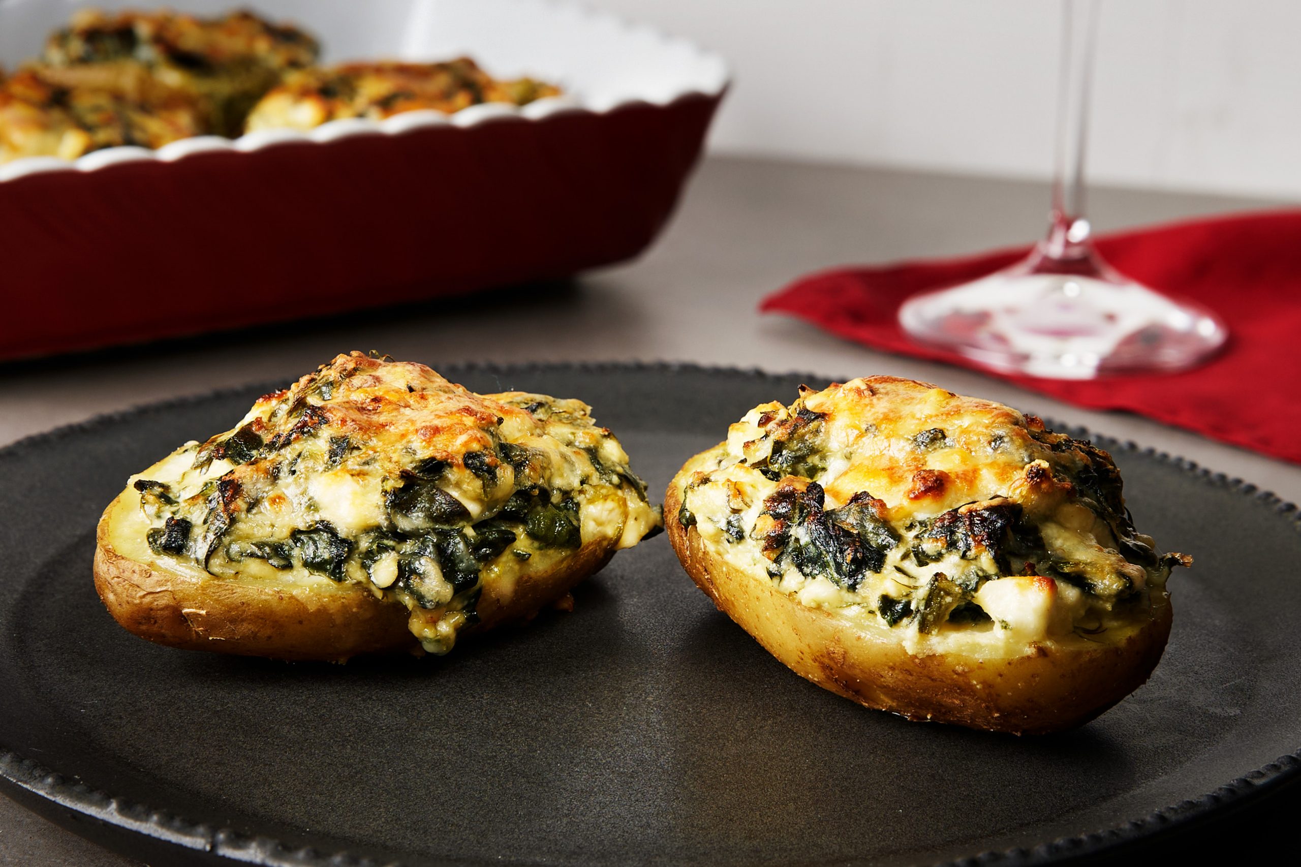 Spanakopita Baked Potatoes