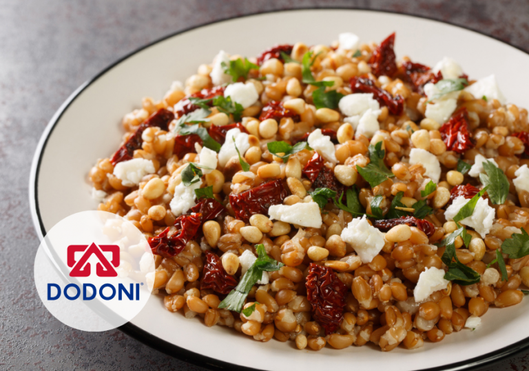 Wheat Salad With Sundried Tomatoes and Greek Feta Cheese