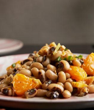 Black-Eyed Pea Salad with Tangerines, Figs and Nuts