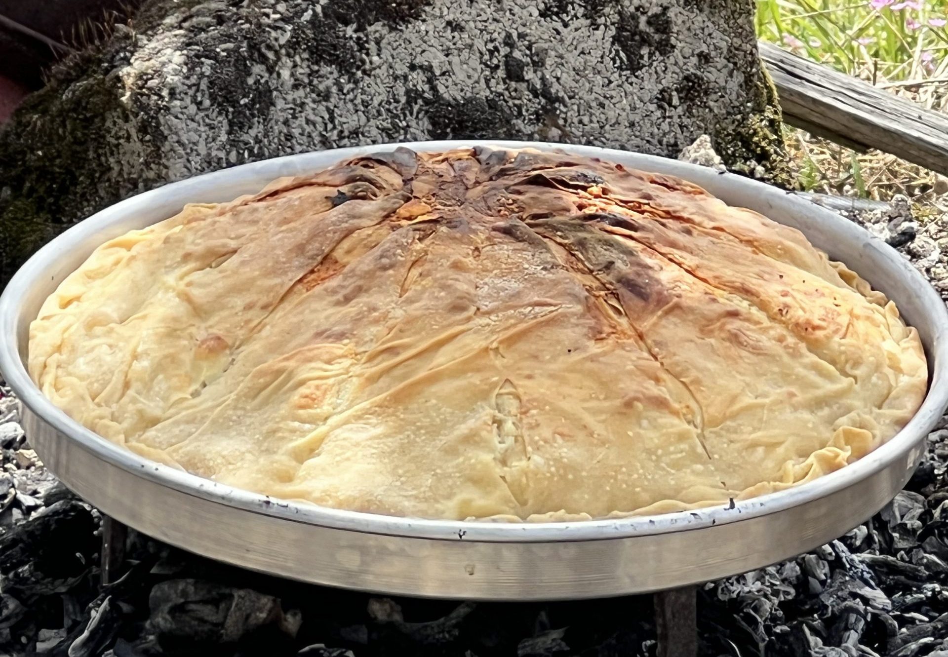 Feta Cheese Pie (Not) Baked in Embers!-image