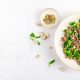 Delicious quinoa salad with corn and pistachios. Perfect for fall. A recipe by Diane Kochilas.