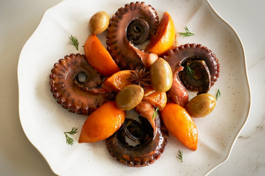 Seafood recipe, octopus.