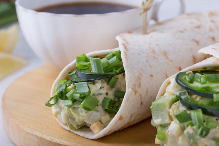 Egg Salad Sandwich Pita Wrap with Greek Yogurt and Avocado Diane Kochilas