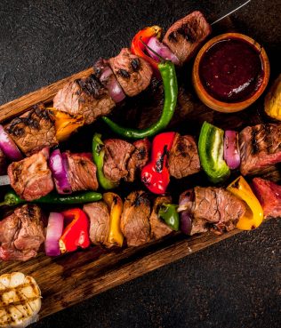 Lamb and Vegetable Souvlaki