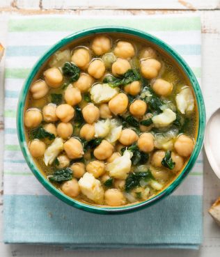 Lemony Fresh Cod and Chickpea Stew