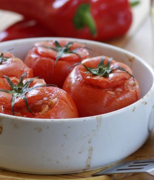 Tomatoes Stuffed with Seafood