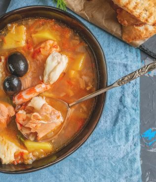 Blue-Zone Bouillabaisse