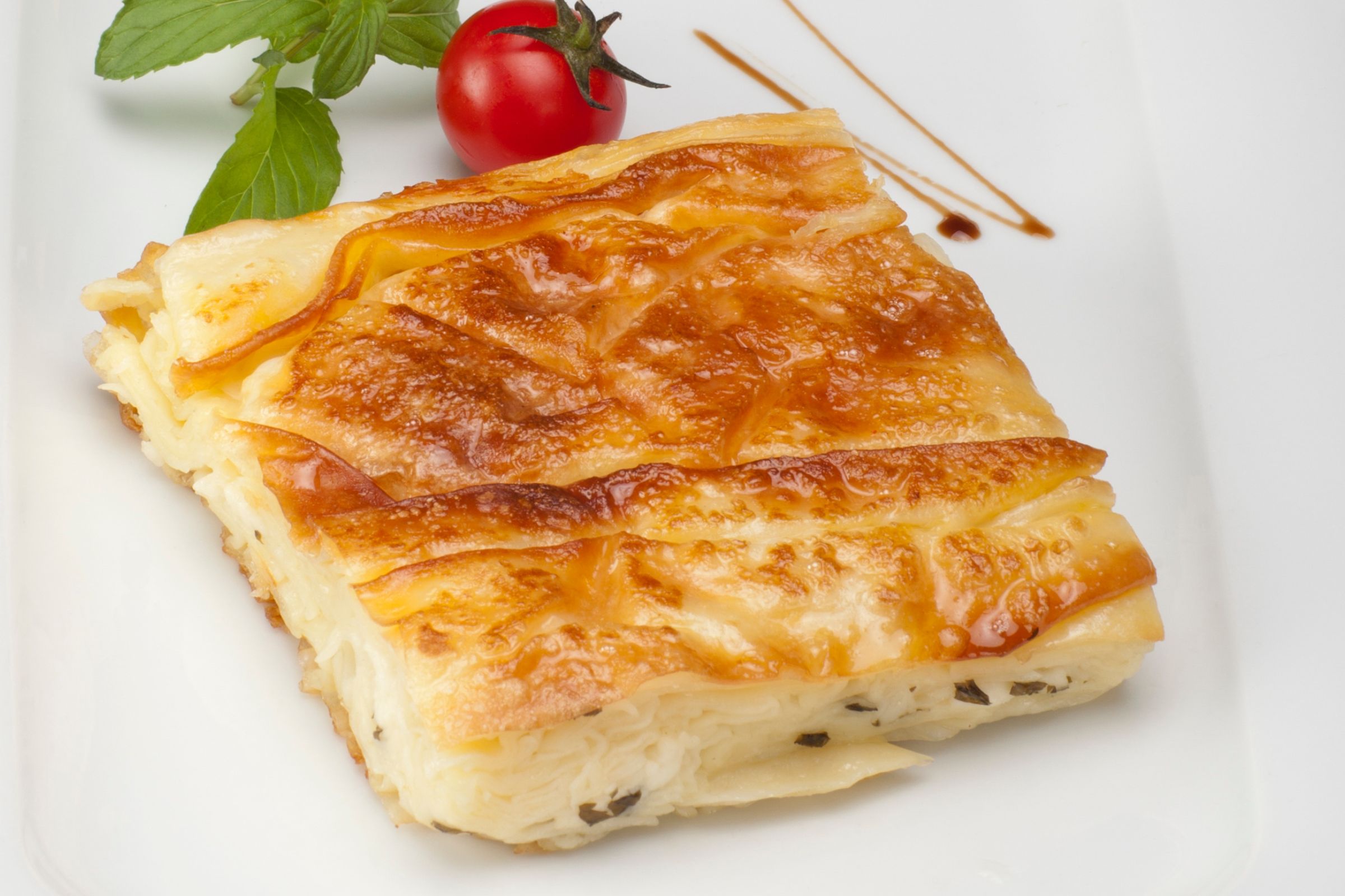 Greek Cheese Pie "Tyropita", Feta-Phyllo Savory Pie