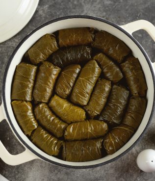 BEST Greek Vegetarian Stuffed Grape Leaves (Dolmades Yialantzi)