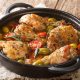 Greek Recipe for Chicken stew with feta cheese and green olives. By Greek chef Diane Kochilas.