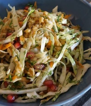 Greek Cabbage Salad - Lahanosalata