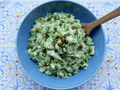 cabbage salad with green goddess dressing Nathalia Dress main image 0