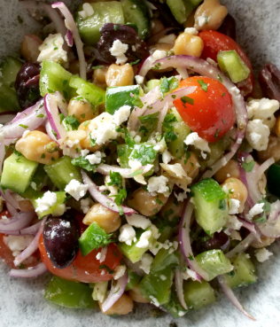 Protein-Rich Greek Chickpea Salad