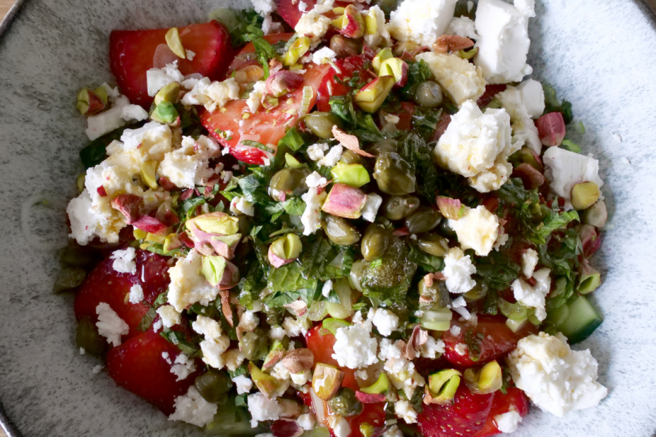 Strawberry Tomato Greek Salad
