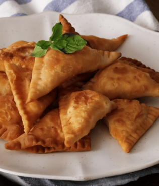 Crispy Fried Feta Triangles from Nea Ionia