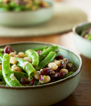 Garlicky Variety Bean Salad