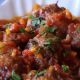 Keftedes with Ouzo and Diced Tomatoes
