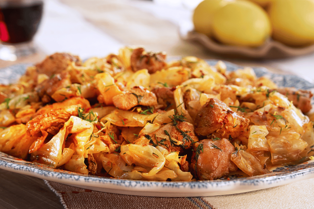 Chicken Stew with Fermented Cabbage