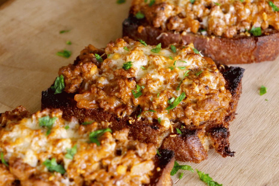 Easy Meat & Cheese Toast