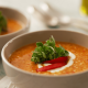 Trahana Soup with Greek Yogurt & Roasted Red Peppers
