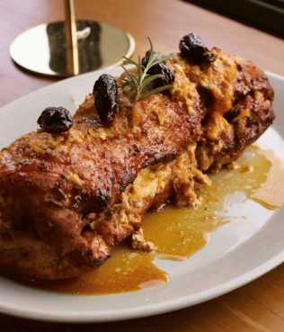 Greek Stuffed Pork Loin