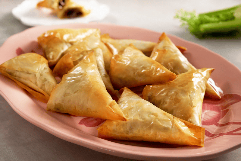 Phyllo Triangles with Fennel