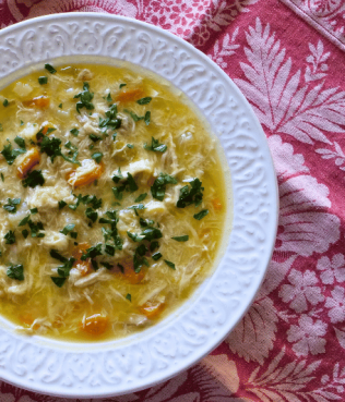 Epirus's Lemony Pulled Chicken Soup Epirus's Lemony Pulled Chicken Soup